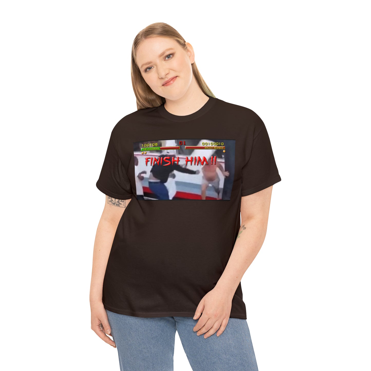 Finish Him Unisex Heavy Cotton Tee