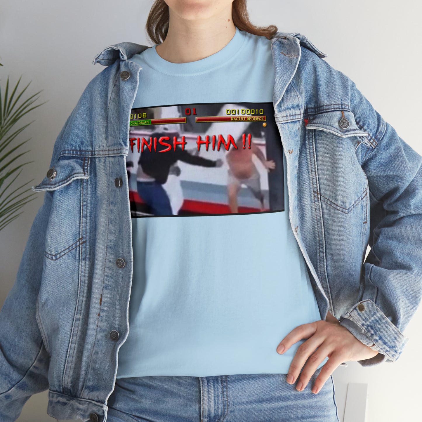 Finish Him Unisex Heavy Cotton Tee