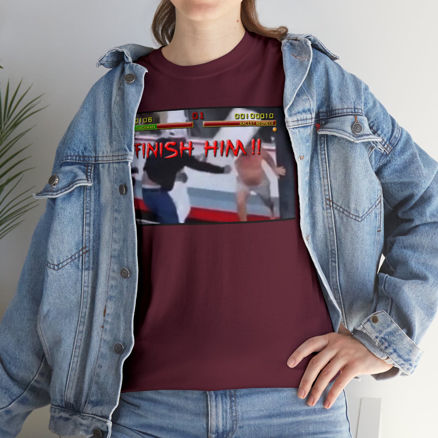 Finish Him Unisex Heavy Cotton Tee