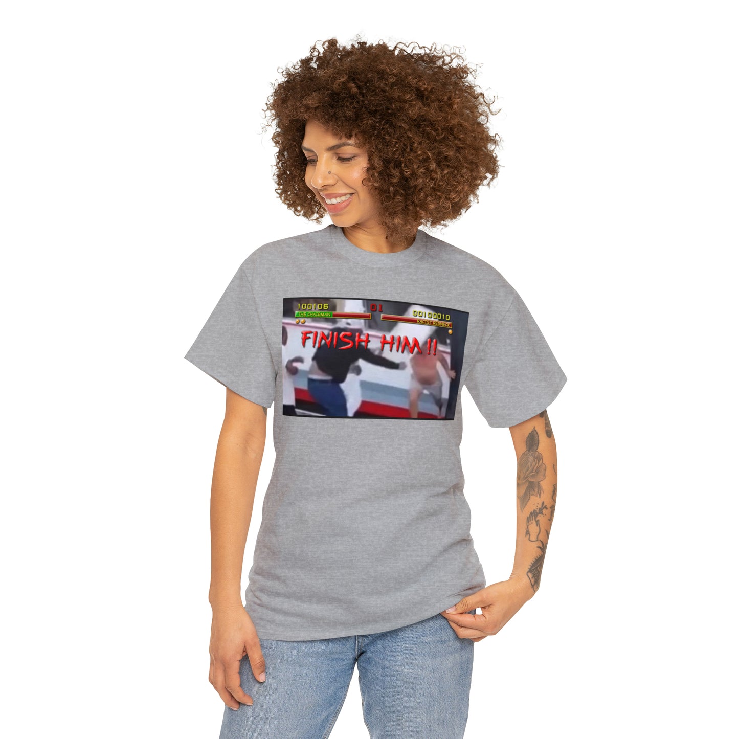 Finish Him Unisex Heavy Cotton Tee
