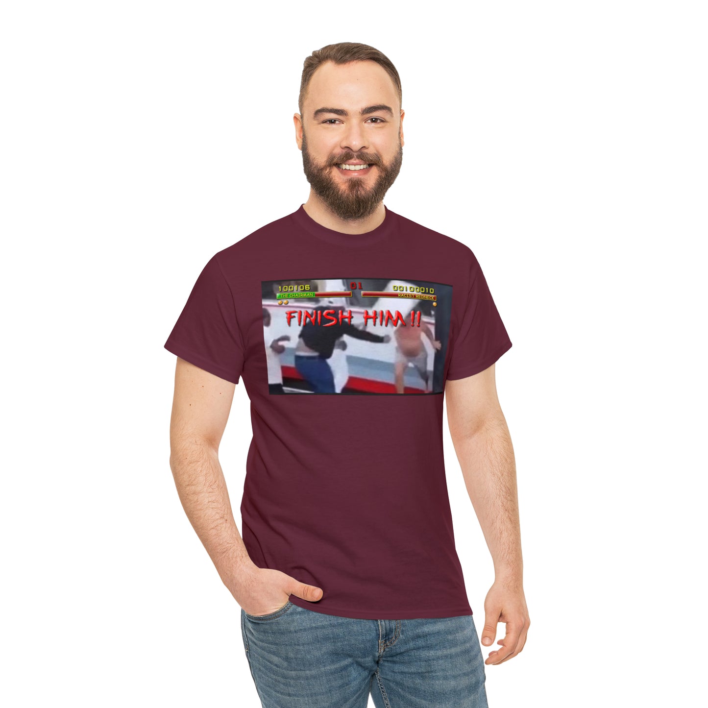 Finish Him Unisex Heavy Cotton Tee