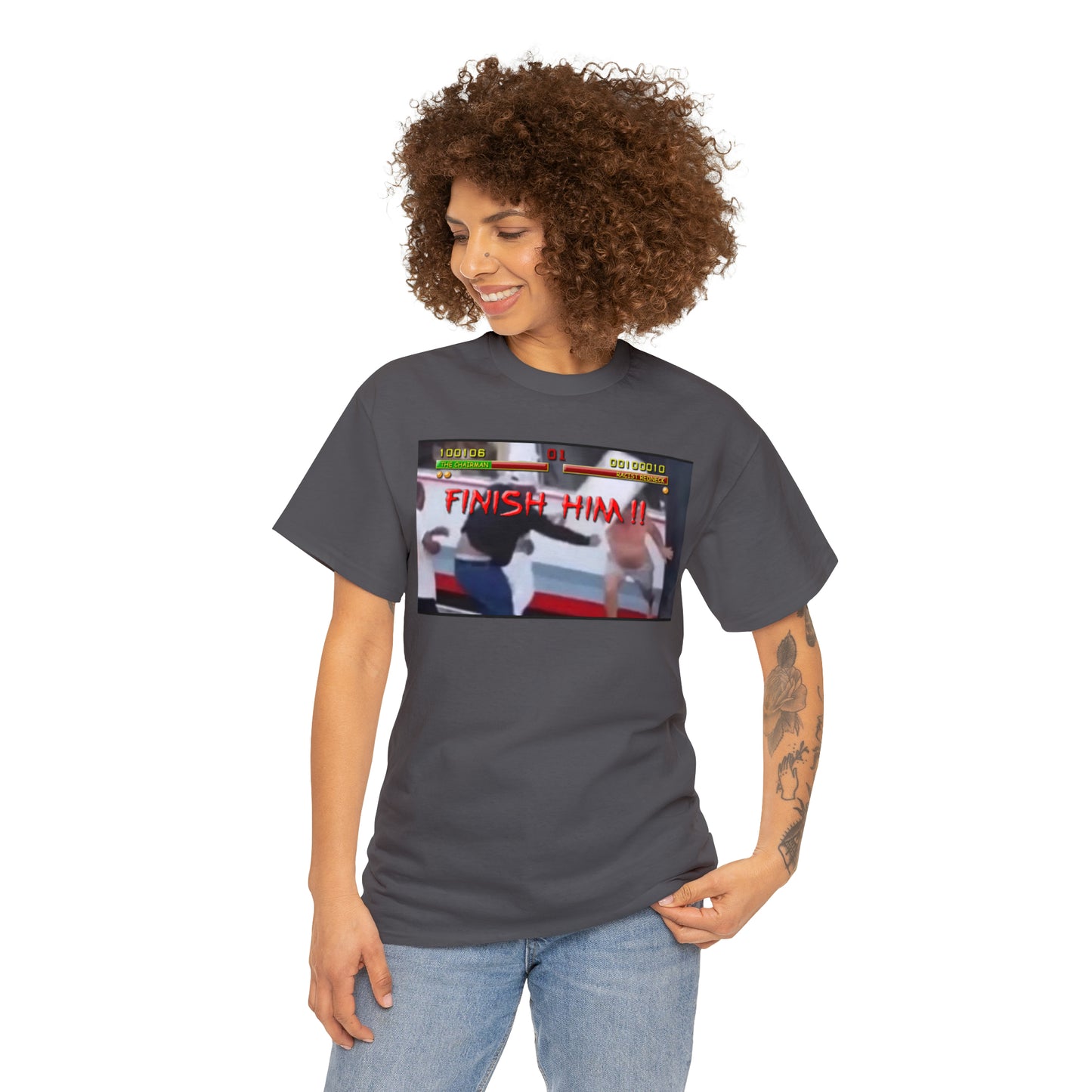 Finish Him Unisex Heavy Cotton Tee