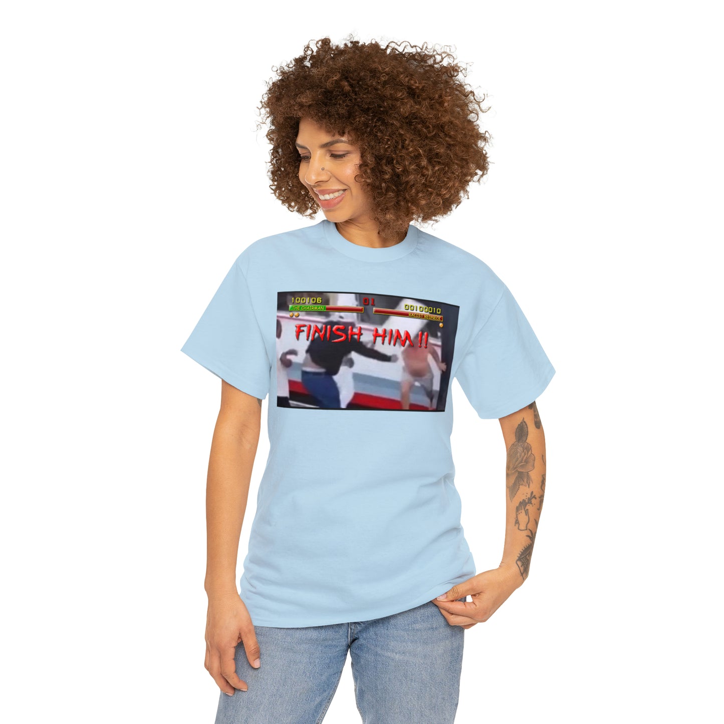 Finish Him Unisex Heavy Cotton Tee