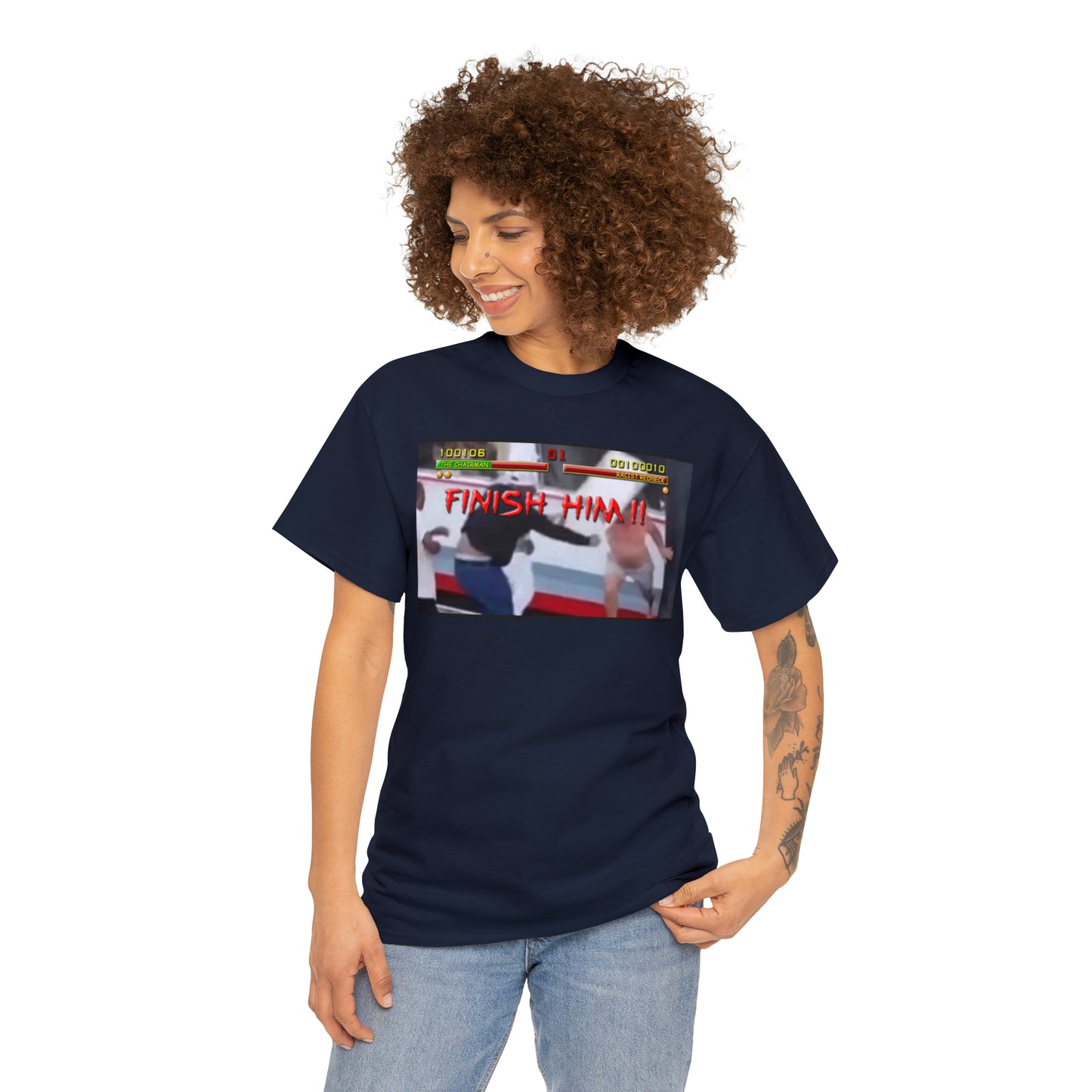 Finish Him Unisex Heavy Cotton Tee