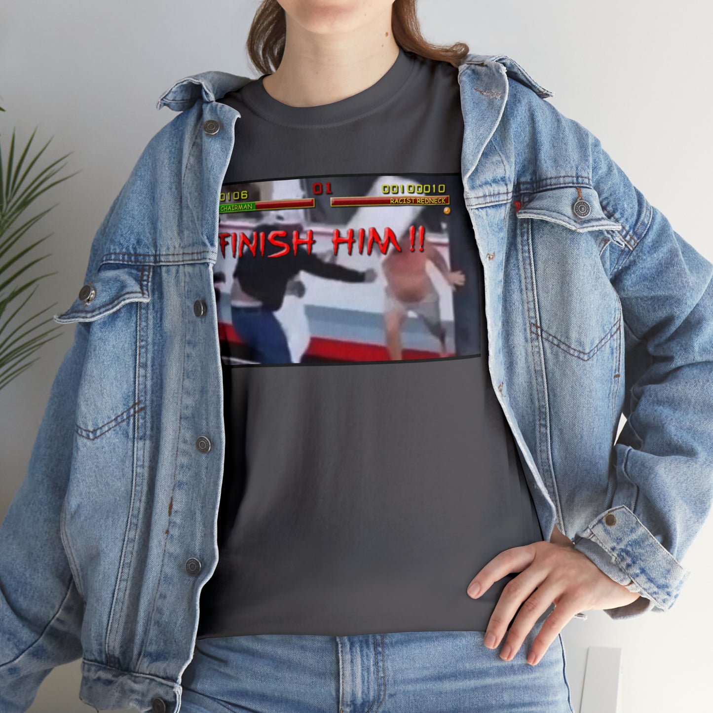 Finish Him Unisex Heavy Cotton Tee