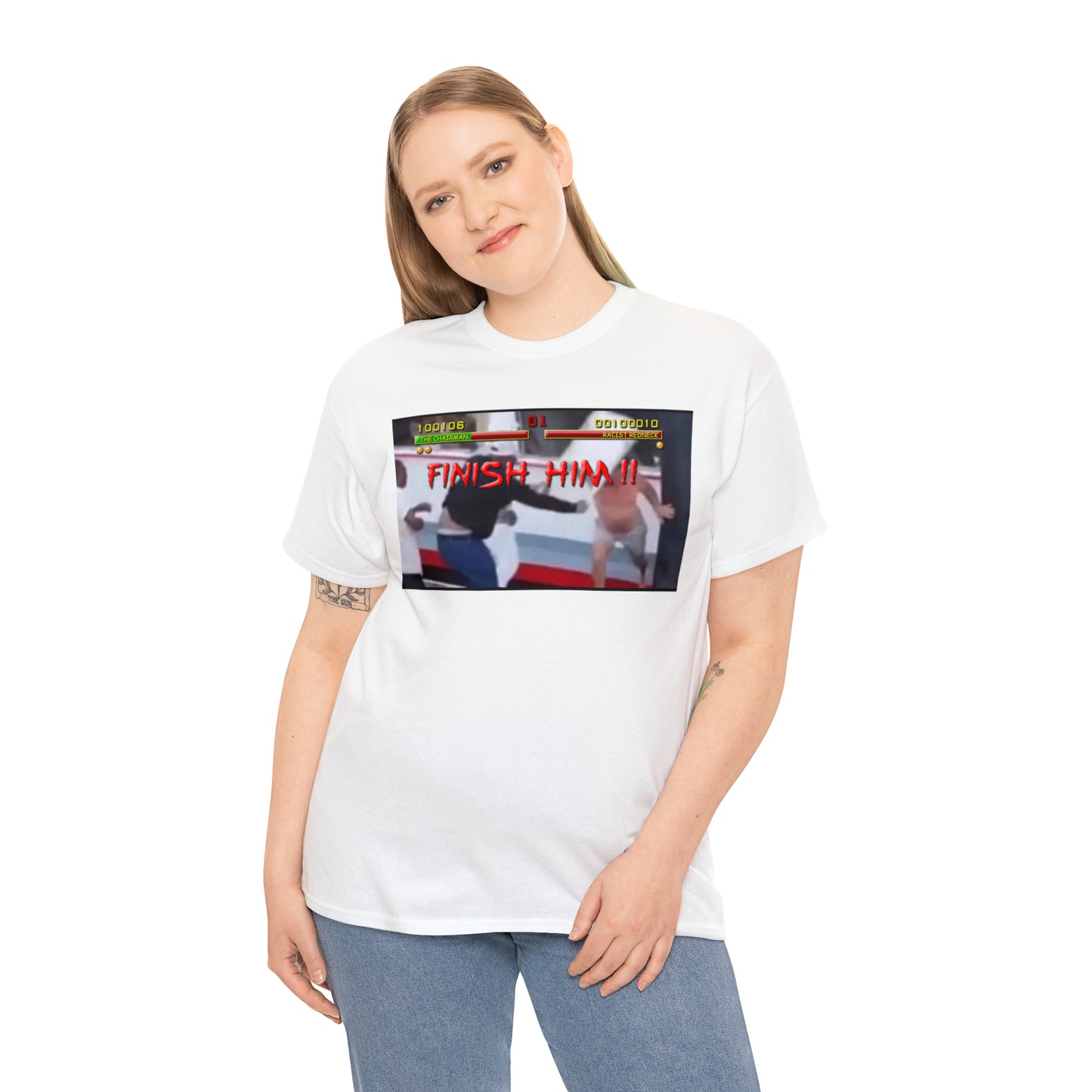 Finish Him Unisex Heavy Cotton Tee