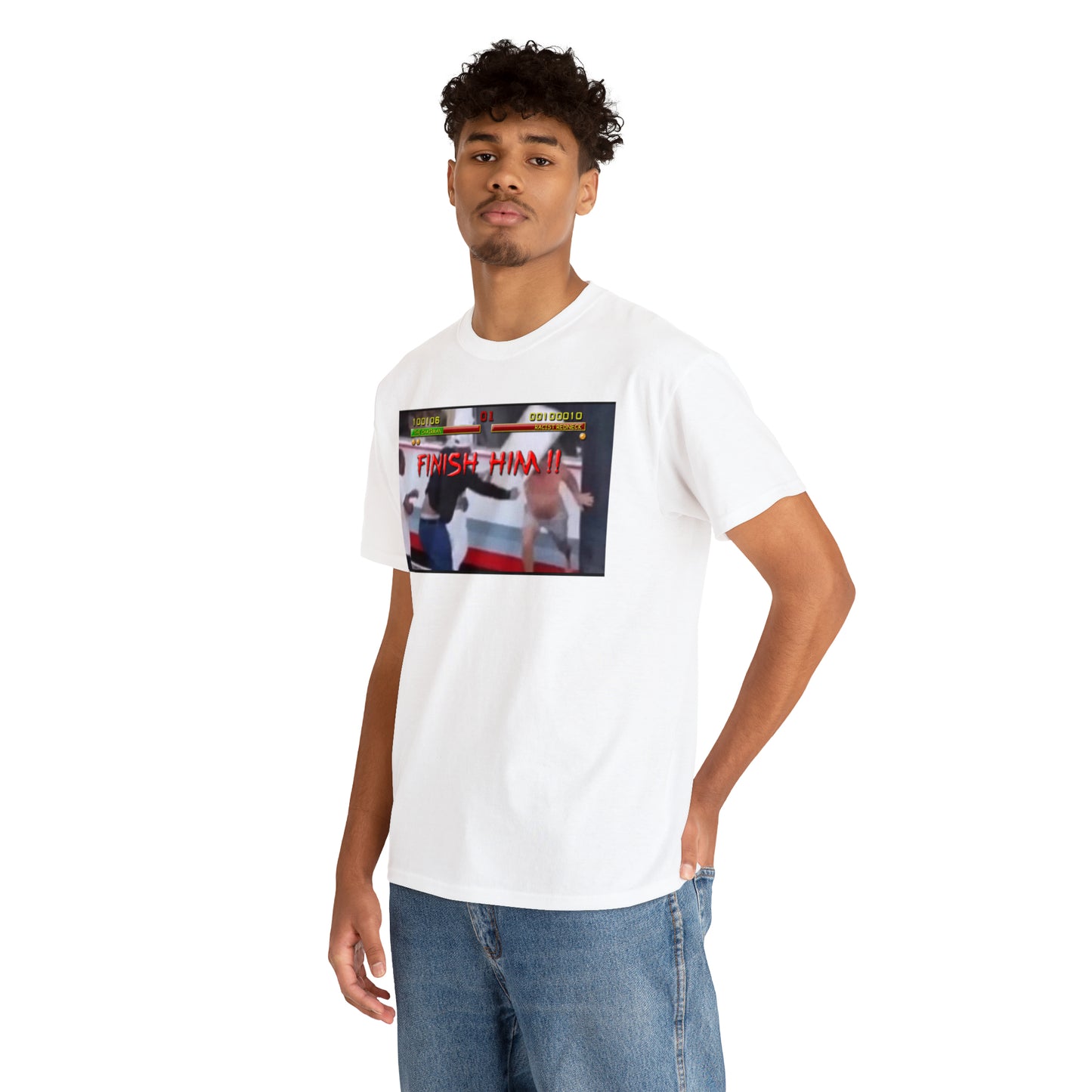 Finish Him Unisex Heavy Cotton Tee