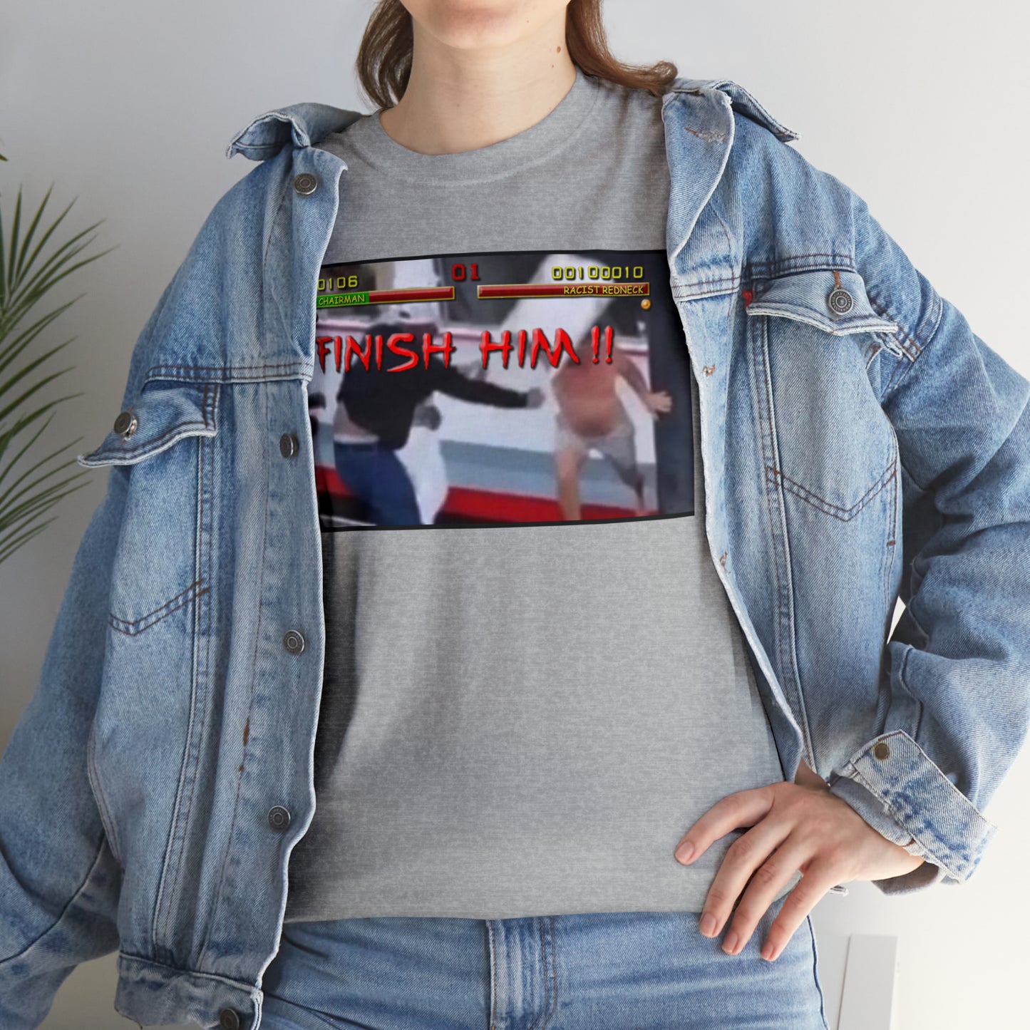 Finish Him Unisex Heavy Cotton Tee