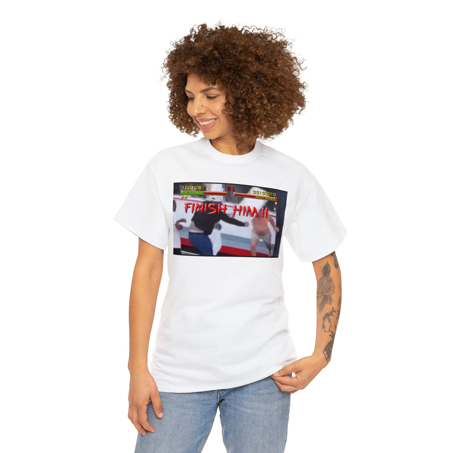 Finish Him Unisex Heavy Cotton Tee