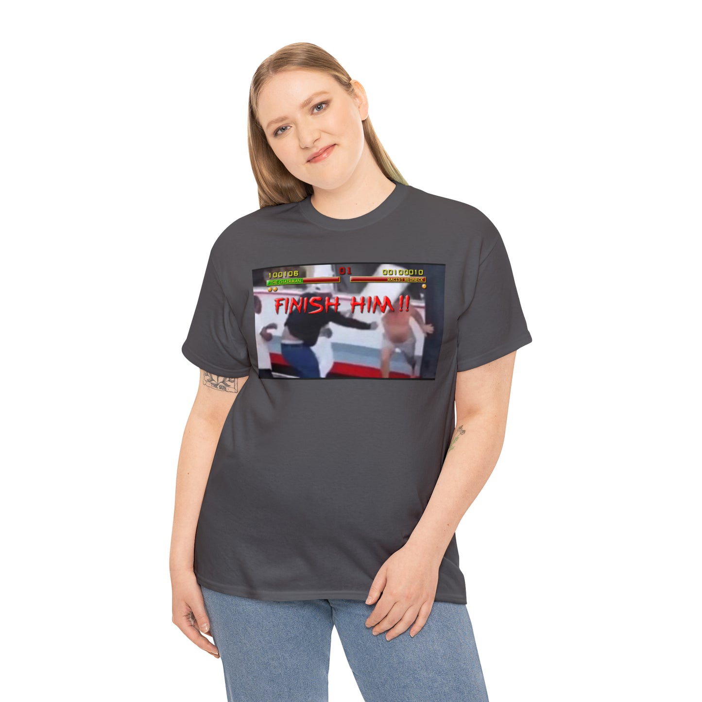 Finish Him Unisex Heavy Cotton Tee