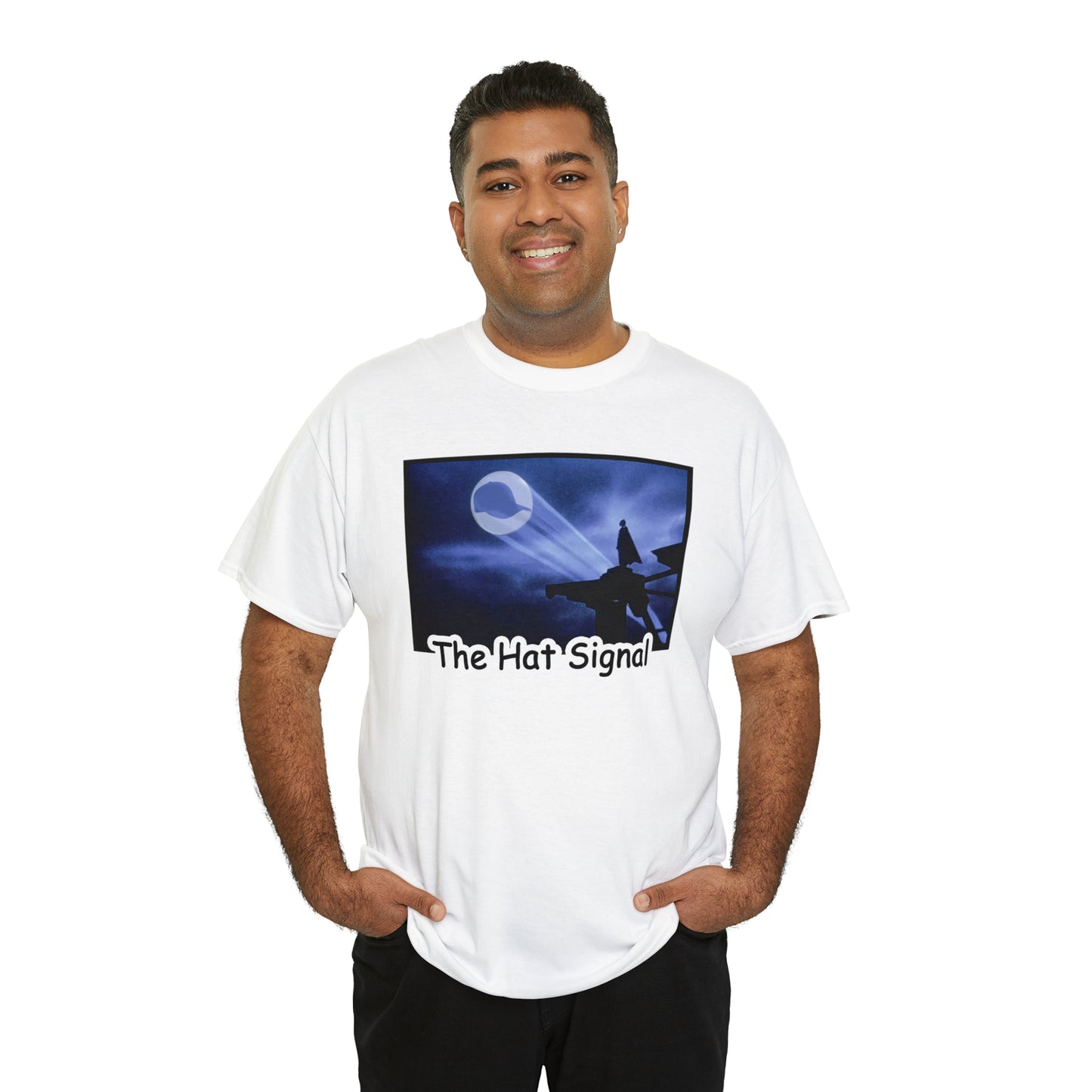 The Hat Signal Unisex Heavy Cotton Tee