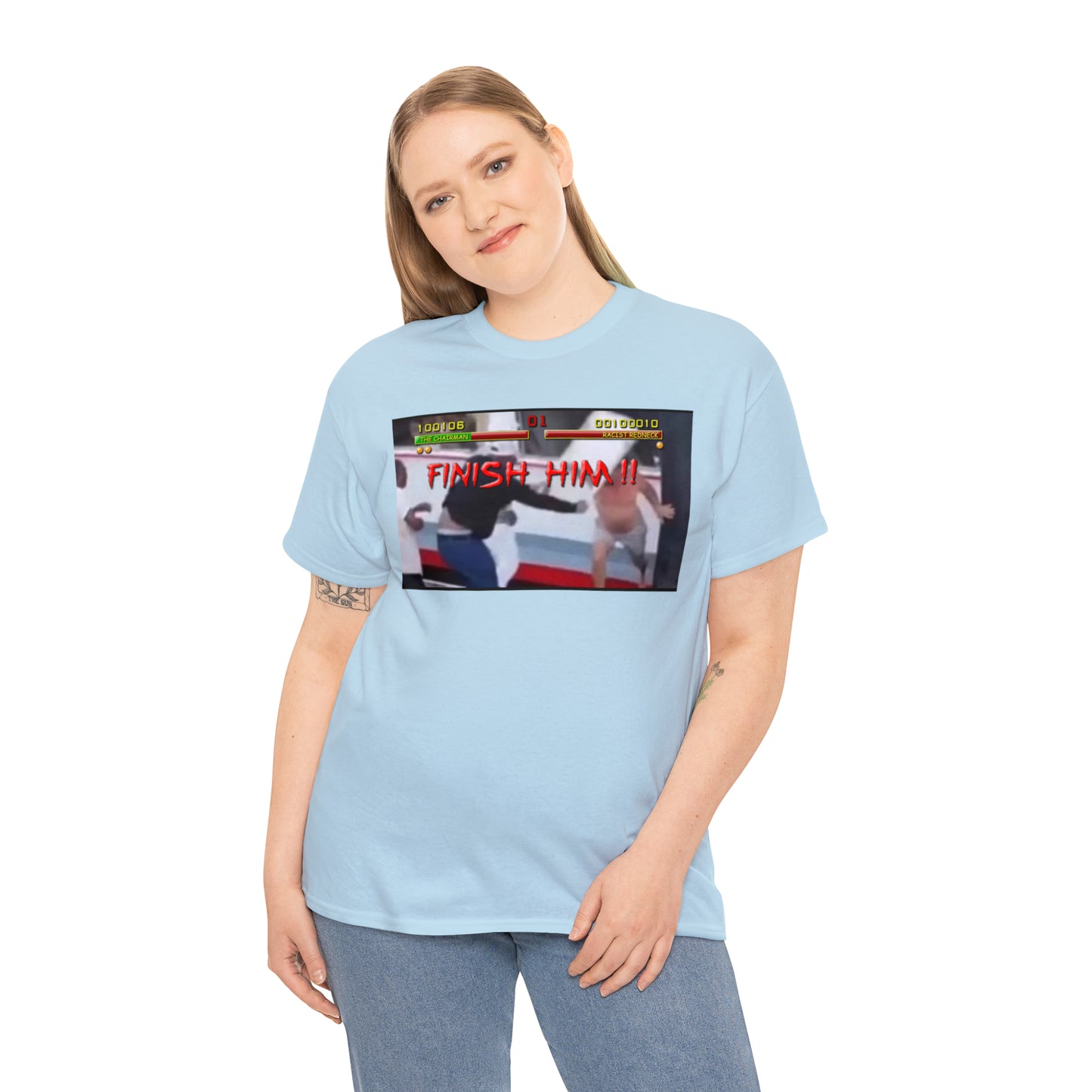 Finish Him Unisex Heavy Cotton Tee