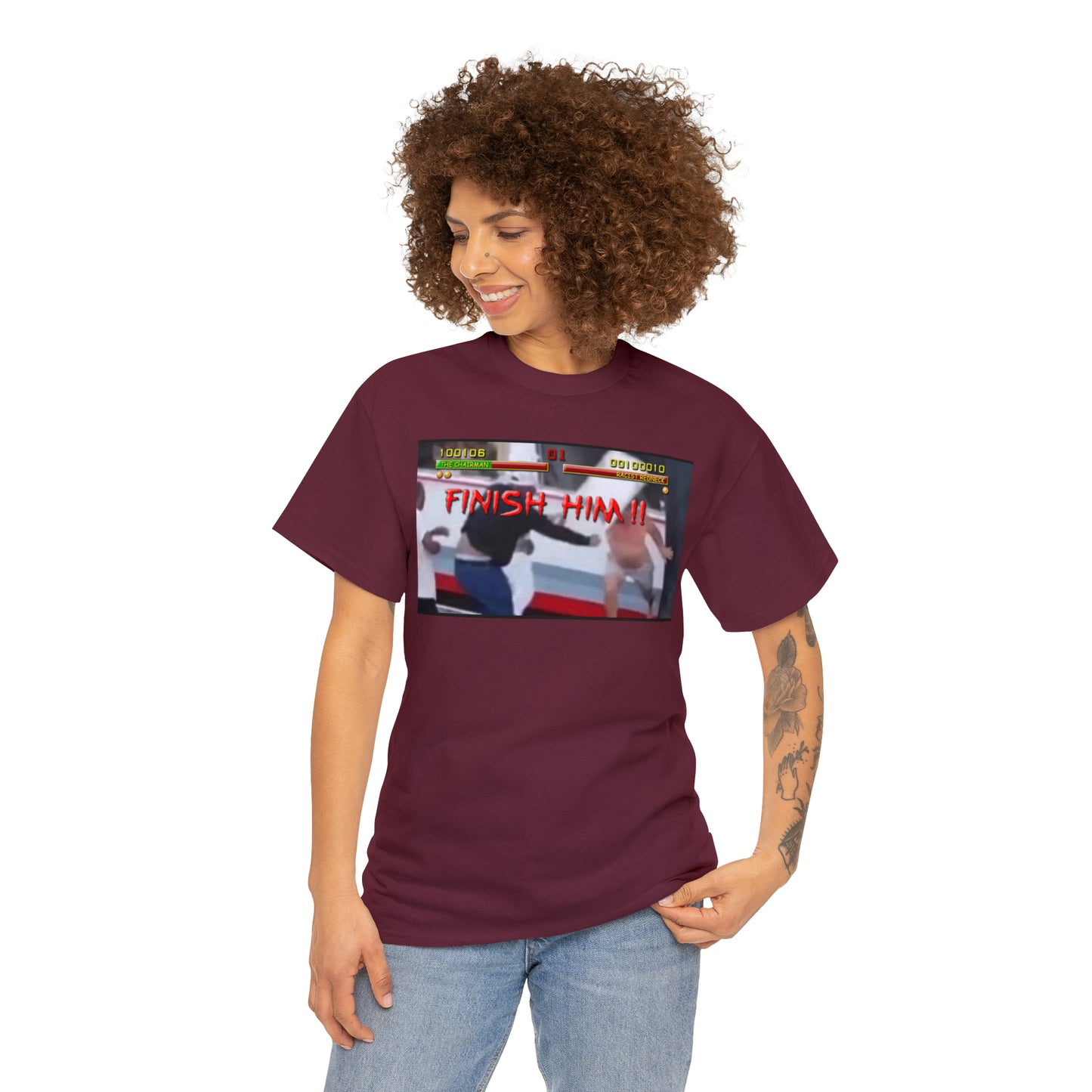 Finish Him Unisex Heavy Cotton Tee
