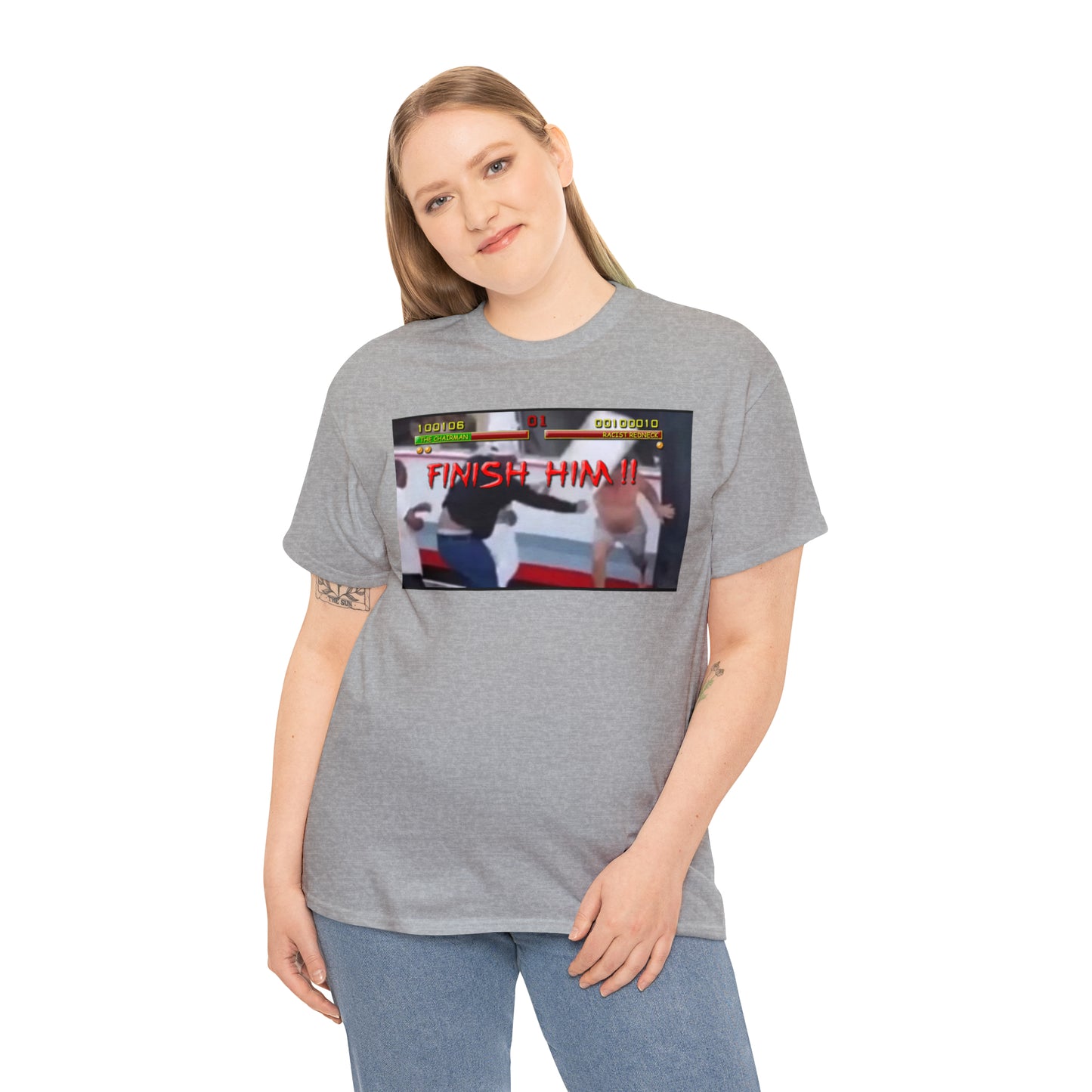 Finish Him Unisex Heavy Cotton Tee