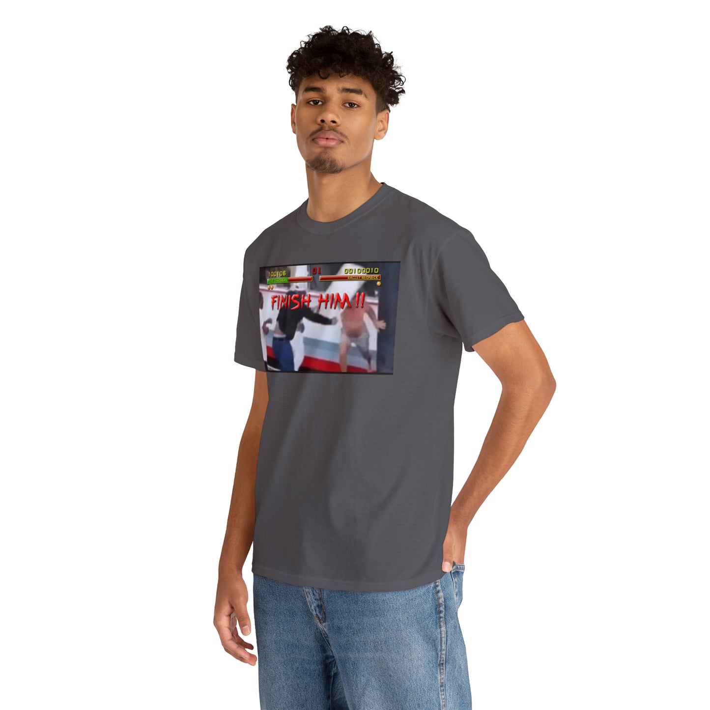 Finish Him Unisex Heavy Cotton Tee