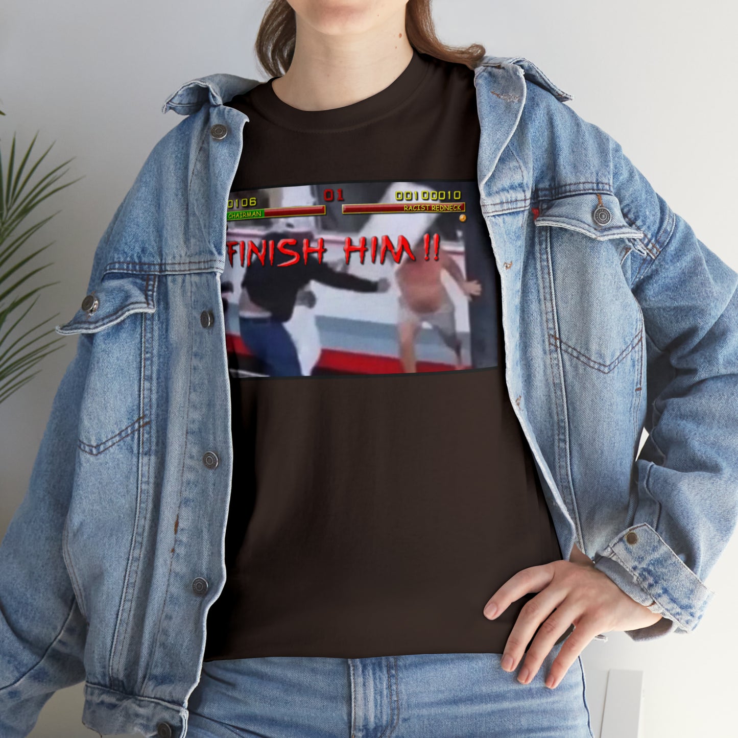 Finish Him Unisex Heavy Cotton Tee