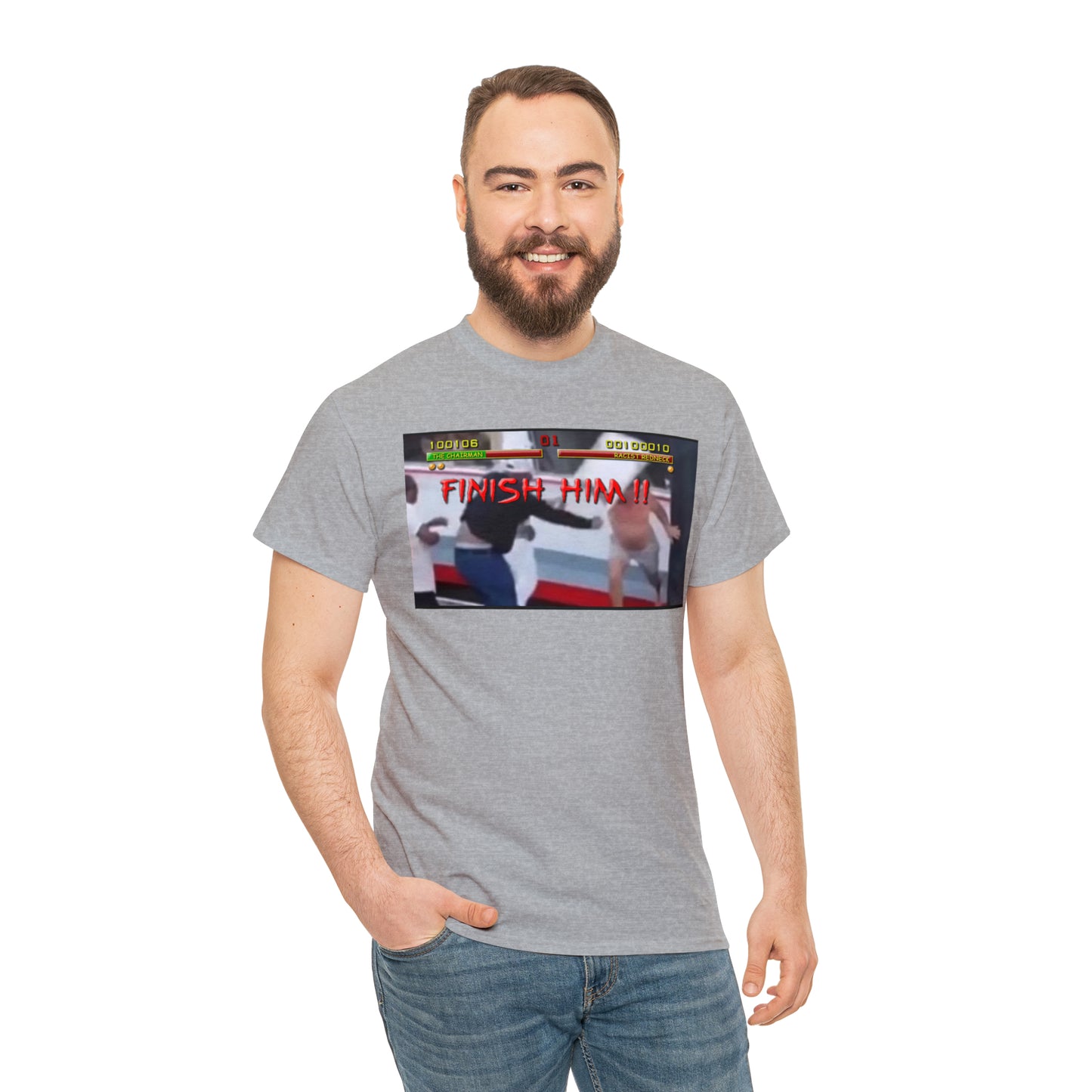 Finish Him Unisex Heavy Cotton Tee
