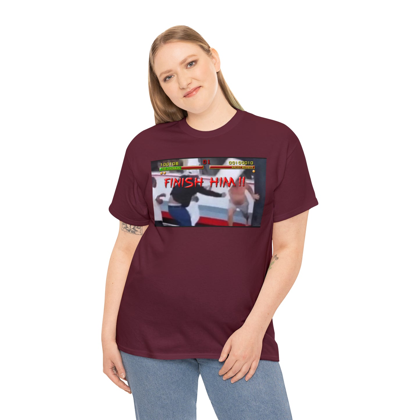 Finish Him Unisex Heavy Cotton Tee