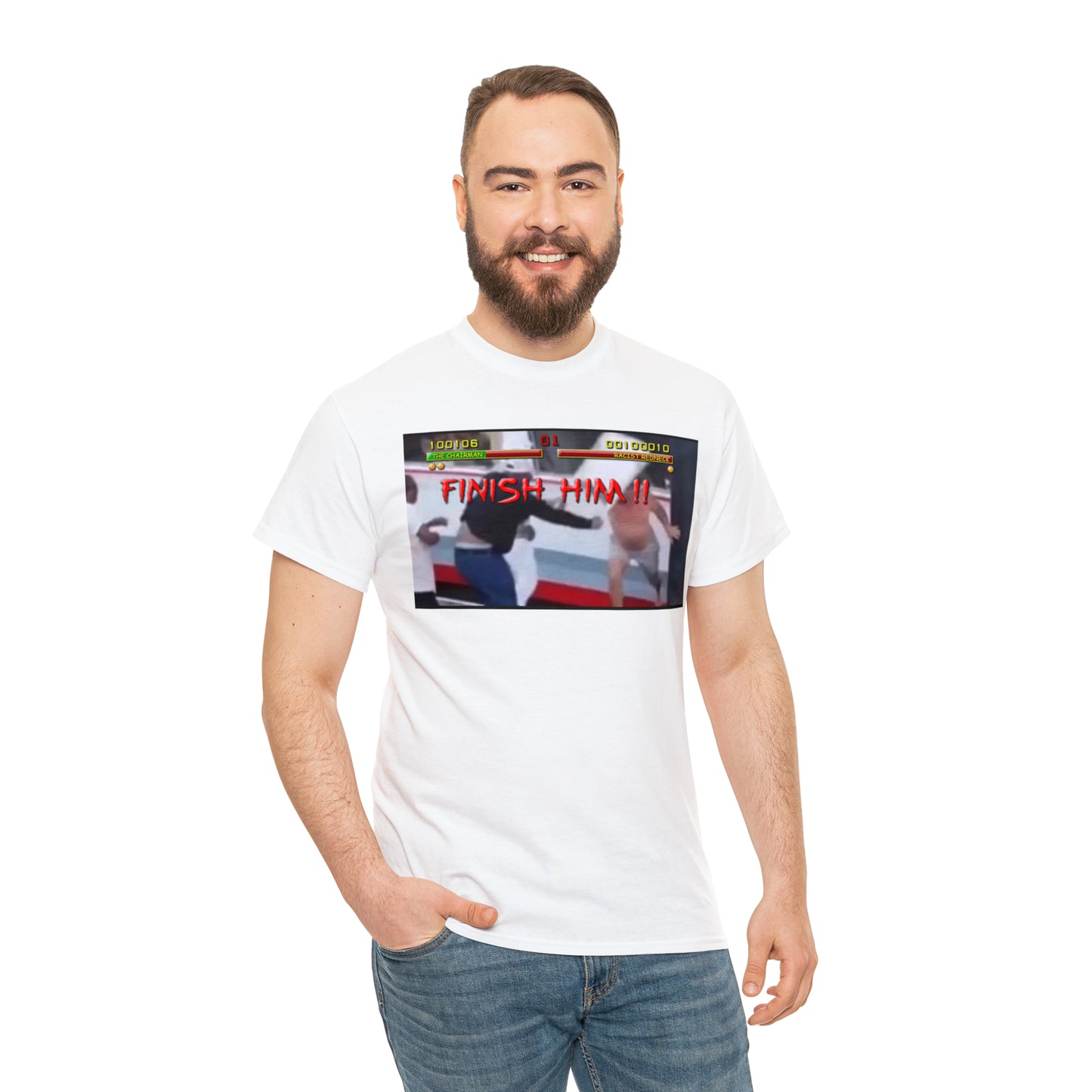 Finish Him Unisex Heavy Cotton Tee