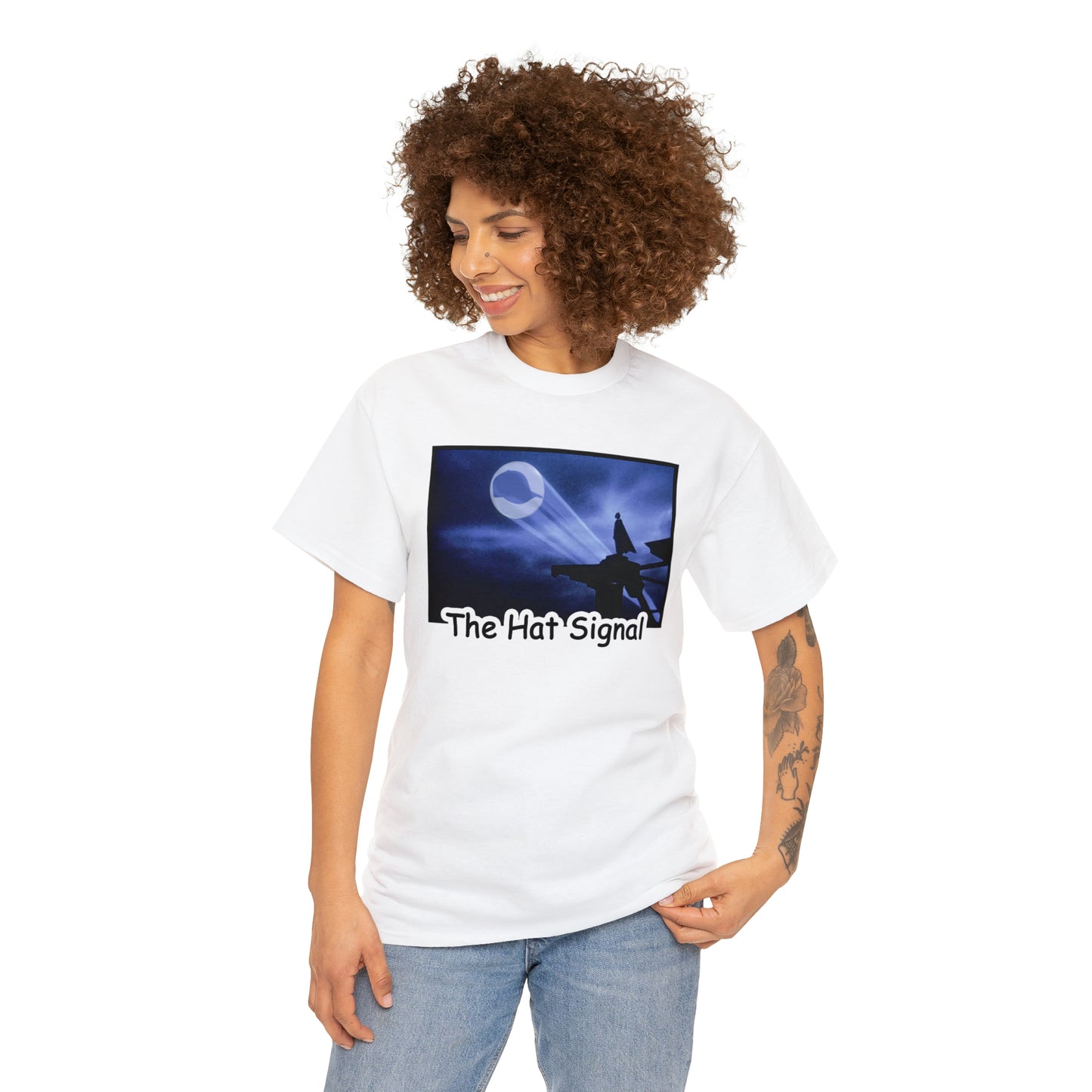 The Hat Signal Unisex Heavy Cotton Tee